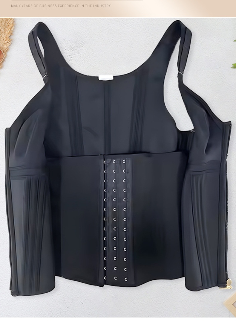 Womens Compression Shapewear Vest with Front Zipper